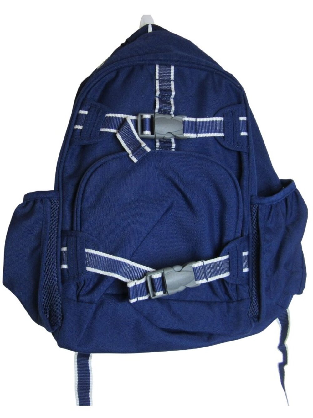 Pottery Barn Kids Navy Trim Solid Mackenzie Backpack Large School Travel Pockets